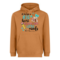 Meerkat it takes a big hearts to helps shape little minds Heavyweight Hoodie - MaliasSmallBusiness
