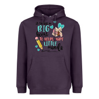 Plum it takes a big hearts to helps shape little minds Heavyweight Hoodie - MaliasSmallBusiness