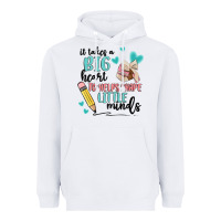 It Takes A Big Hearts To Helps Shape Little Minds Heavyweight Hoodie | Teevron