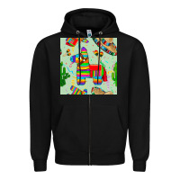 Black pinata seamless pattern Zipper Hoodie - BundleAndBundleShop
