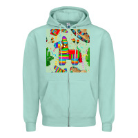 Seafoam pinata seamless pattern Zipper Hoodie - BundleAndBundleShop