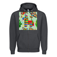 Smoke pinata seamless pattern Zipper Hoodie - BundleAndBundleShop
