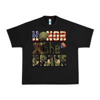 Black Honor the brave 4th of july Urban Heavy Tee - CowGirlArtShop