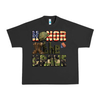 Pigment Black Honor the brave 4th of july Urban Heavy Tee - CowGirlArtShop