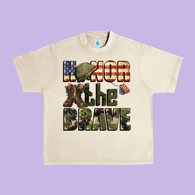 Honor The Brave 4th Of July Urban Heavy Tee Designed By Cowgirlartshop