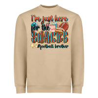 Mushroom i'm just here for the snacks #american football br Heavyweight Sweatshirt - Zillion Design Studio