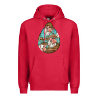 Cardinal american football and western roses teardrop Premium Hoodie - BundleAndBundleShop
