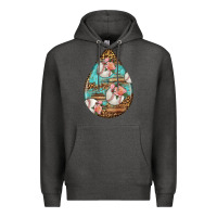 Charcoal Heather american football and western roses teardrop Premium Hoodie - BundleAndBundleShop