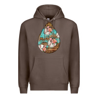 Coffee american football and western roses teardrop Premium Hoodie - BundleAndBundleShop