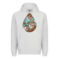 Dove Grey american football and western roses teardrop Premium Hoodie - BundleAndBundleShop