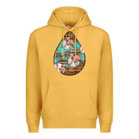 Mustard american football and western roses teardrop Premium Hoodie - BundleAndBundleShop