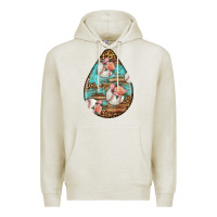 Oatmeal Heather american football and western roses teardrop Premium Hoodie - BundleAndBundleShop