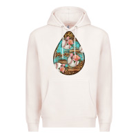 Pale Pink american football and western roses teardrop Premium Hoodie - BundleAndBundleShop