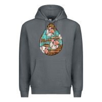 Rock american football and western roses teardrop Premium Hoodie - BundleAndBundleShop