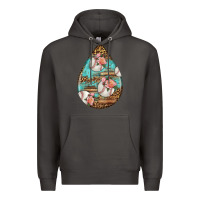 Smoke american football and western roses teardrop Premium Hoodie - BundleAndBundleShop