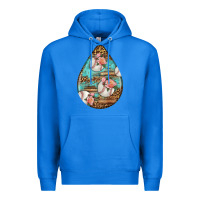 True Royal american football and western roses teardrop Premium Hoodie - BundleAndBundleShop