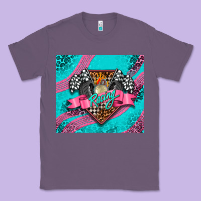 Racing Pink Classic Tee Designed By Adodesignshop