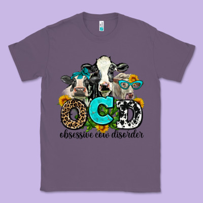 Ocd Obsessive Cow Disorder Classic Tee Designed By Adodesignshop