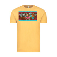 Vintage Mustard western nurse with medical  symbol caduceus and arrow license plate te Vintage Tee - BarkalooDesign