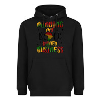 Black minding my black owned business Heavyweight Hoodie - MaliasSmallBusiness