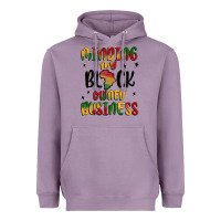 Lavender minding my black owned business Heavyweight Hoodie - MaliasSmallBusiness