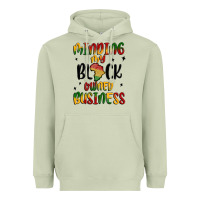Matcha minding my black owned business Heavyweight Hoodie - MaliasSmallBusiness