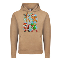Vintage Coffee dabbing christmas Vintage Hoodie - Zillion Design Studio