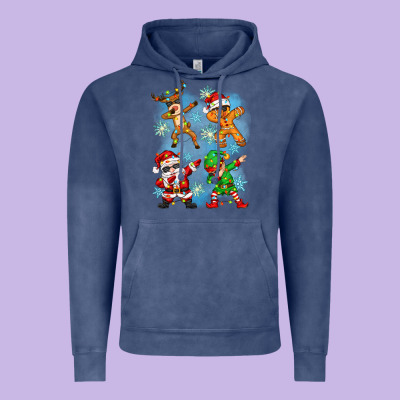Dabbing Christmas Vintage Hoodie Designed By Zillion Design Studio