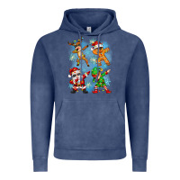 Vintage Denim dabbing christmas Vintage Hoodie - Zillion Design Studio
