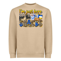 Mushroom i'm just here for the snacks volleyball Heavyweight Sweatshirt - Zillion Design Studio
