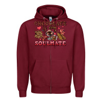 Burgundy chocolate is my soulmate Zipper Hoodie - AdoDesignShop