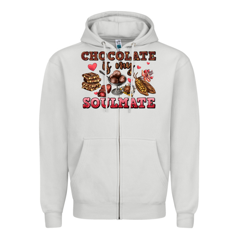 Chocolate Is My Soulmate Zipper Hoodie by AdoDesignShop | Teevron