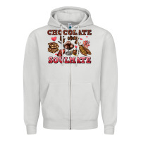 Dove Grey chocolate is my soulmate Zipper Hoodie - AdoDesignShop