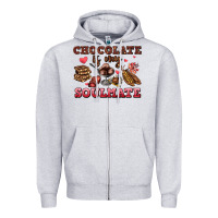 Heather Grey chocolate is my soulmate Zipper Hoodie - AdoDesignShop