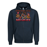 Navy chocolate is my soulmate Zipper Hoodie - AdoDesignShop