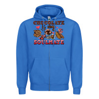 True Royal chocolate is my soulmate Zipper Hoodie - AdoDesignShop