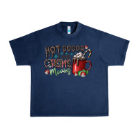 Navy hot cocoa and christmas movies Urban Heavy Tee - CowhideDigitalArt