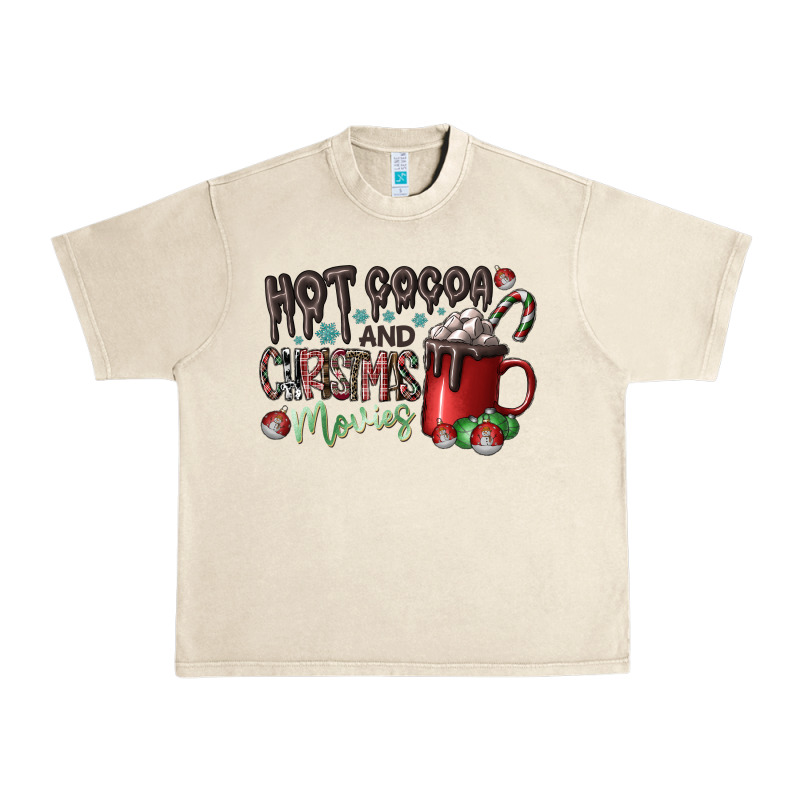 Hot Cocoa And Christmas Movies Urban Heavy Tee by CowhideDigitalArt | Teevron