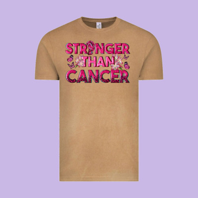 Stronger Than Cancer Vintage Tee Designed By Texasbilliewilder