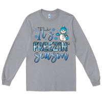 Heather Grey it s freezin season Long Sleeve Tee - JahusDesignShop