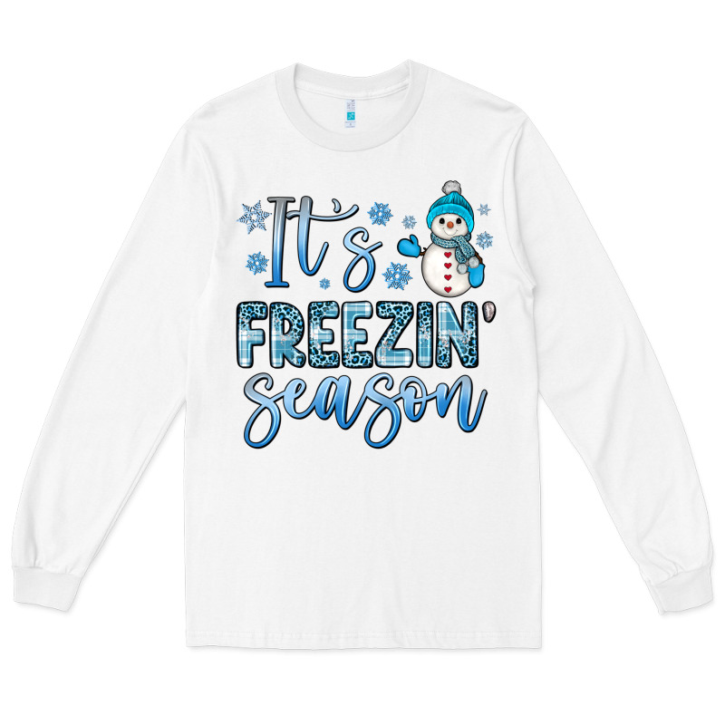 It S Freezin Season Long Sleeve Tee by JahusDesignShop | Teevron