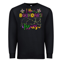 Black i have boundary issues Premium Sweatshirt - MaliasSmallBusiness
