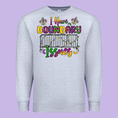 I Have Boundary Issues Premium Sweatshirt Designed By Maliassmallbusiness