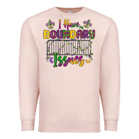 Pale Pink i have boundary issues Premium Sweatshirt - MaliasSmallBusiness
