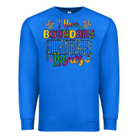 True Royal i have boundary issues Premium Sweatshirt - MaliasSmallBusiness