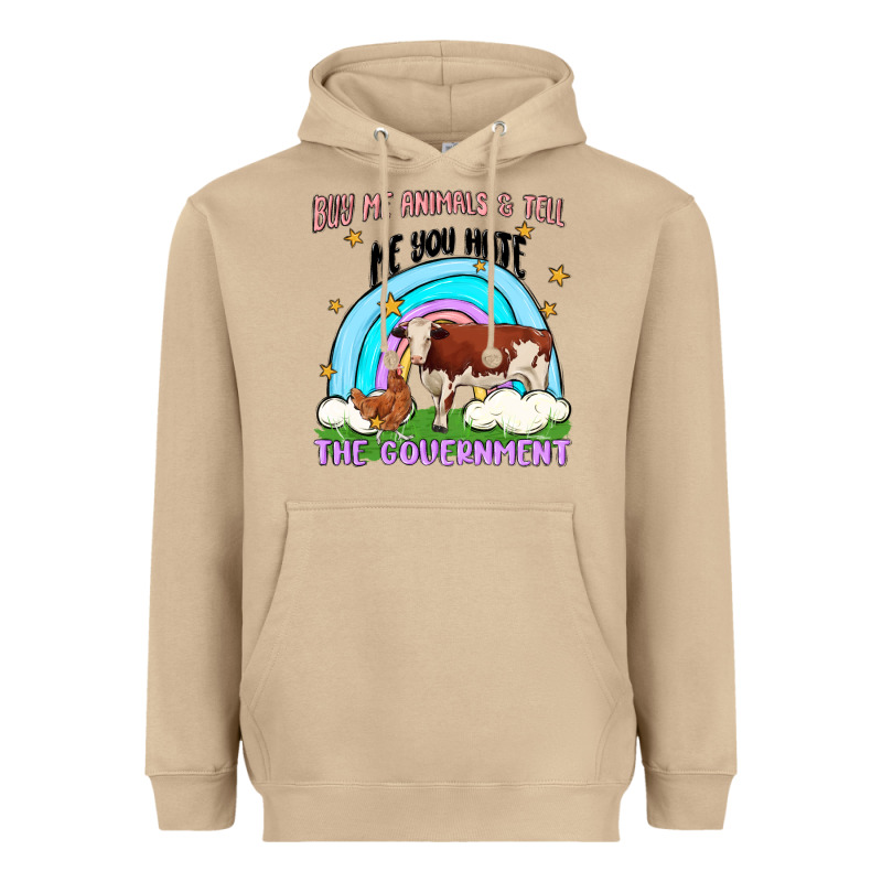 Buy Me Animals Heavyweight Hoodie by MaliasSmallBusiness | Teevron