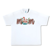 White mom flamingo Urban Heavy Tee - BarkalooDesign