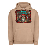 Pigment Burro merry christmas bull skull Urban Hoodie - RanaPortraitStore