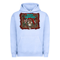 Pigment Grape Ice merry christmas bull skull Urban Hoodie - RanaPortraitStore