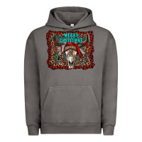 Pigment Tornado merry christmas bull skull Urban Hoodie - RanaPortraitStore